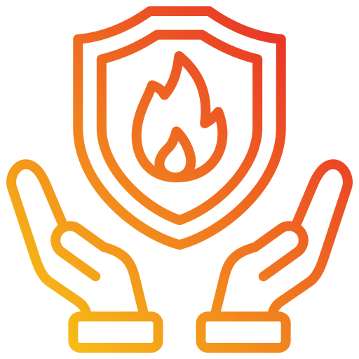 Fire prevention Generic gradient outline icon