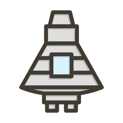 우주 캡슐 Generic color lineal-color icon