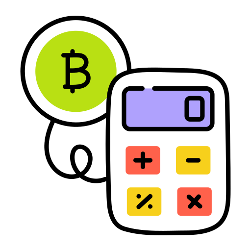 calculateur bitcoin Generic color lineal-color Icône