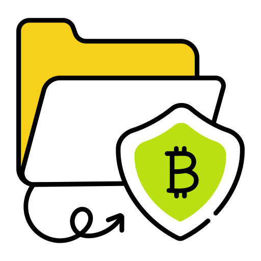 Bitcoin folder Generic color lineal-color icon