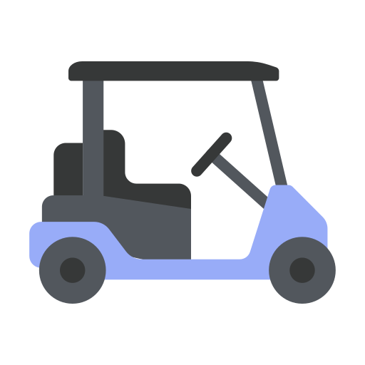 Машина для гольфа Generic color fill иконка