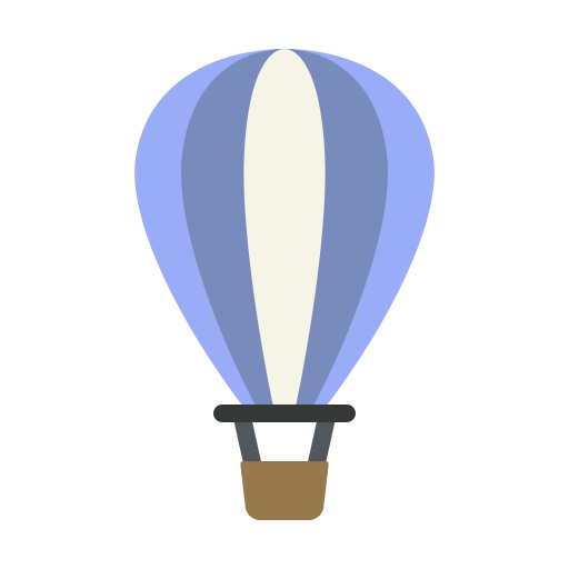 balão de ar quente Generic color fill Ícone