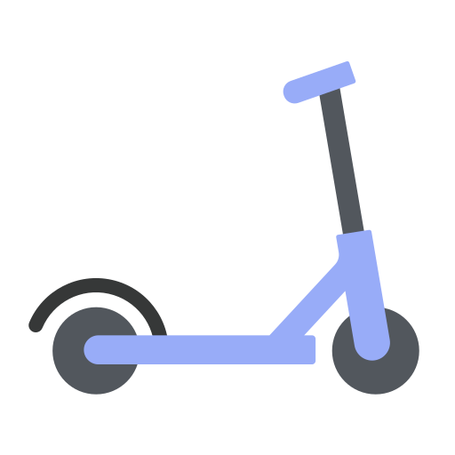 Kick scooter Generic color fill icon
