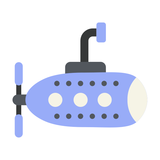 潜水艦 Generic color fill icon