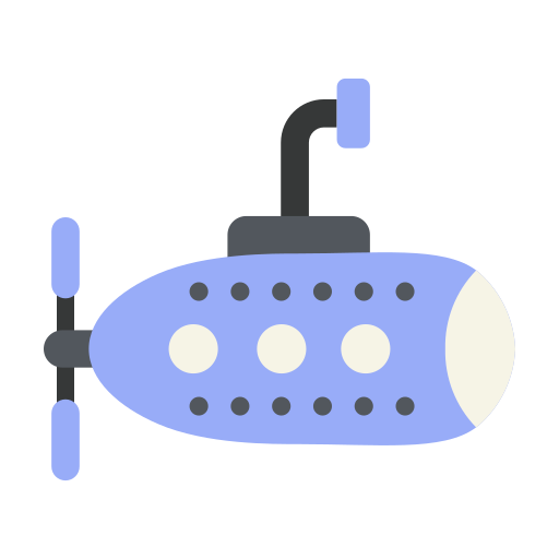 Submarine Generic color fill icon