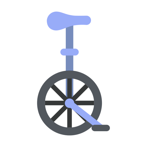 Одноколесный велосипед Generic color fill иконка
