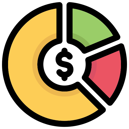 파이 차트 Generic color lineal-color icon