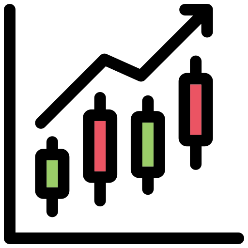 촛대 차트 Generic color lineal-color icon