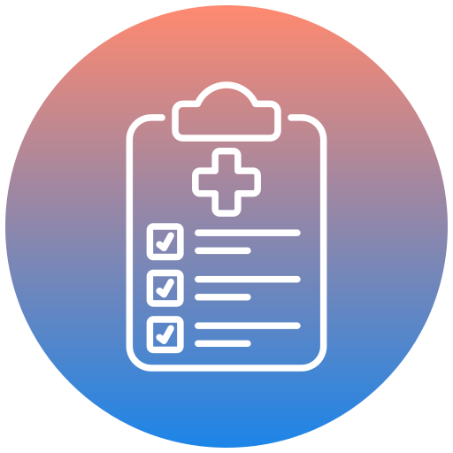 reporte de salud Generic gradient fill icono