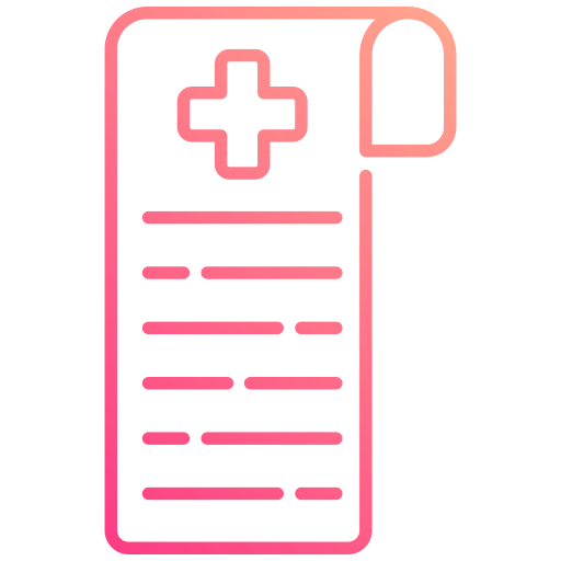 Medical prescription Generic gradient outline icon