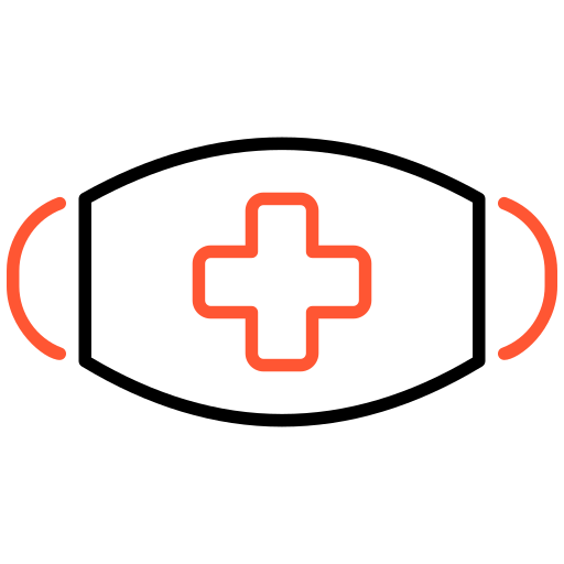 의료용 마스크 Generic color outline icon