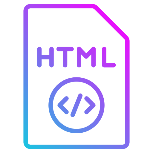 html Generic gradient outline icono
