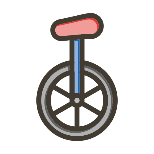 Monocycle Generic color lineal-color icon