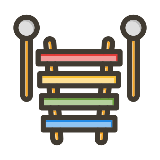 xilofono Generic color lineal-color icona
