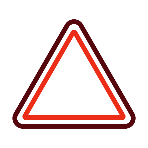 Треугольник Generic color outline иконка