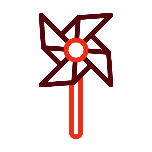 pinwheel Generic color outline icoon