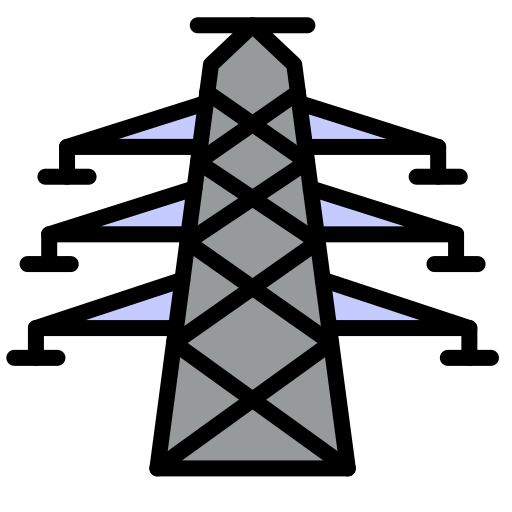 Электрическая башня Generic color lineal-color иконка
