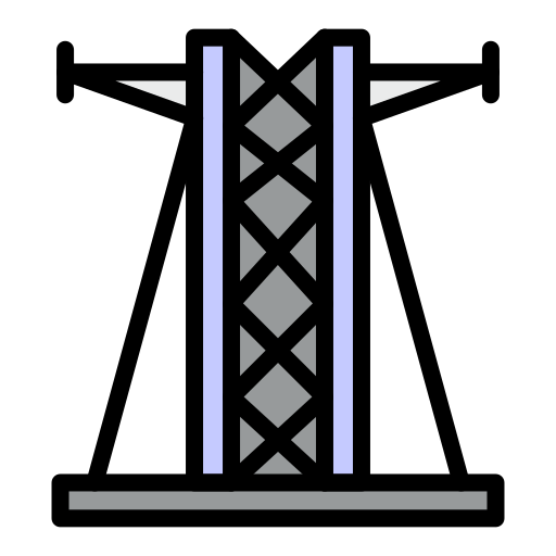 電気塔 Generic color lineal-color icon