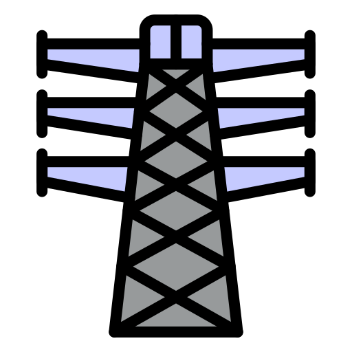 Electrical tower Generic color lineal-color icon