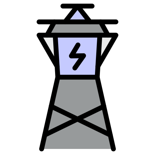 elektrische toren Generic color lineal-color icoon