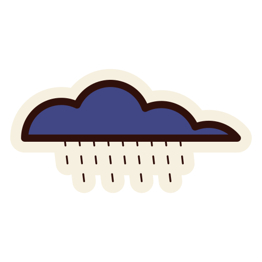 nube de lluvia Generic color lineal-color icono