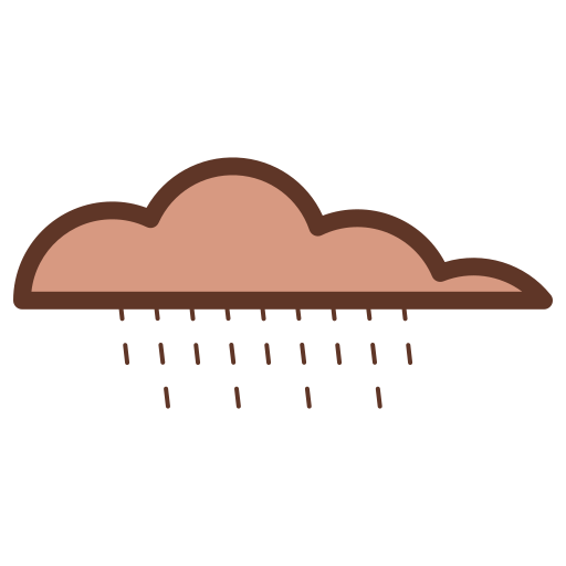 chmura deszczowa Generic color lineal-color ikona