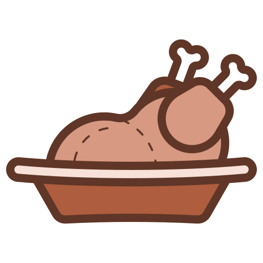 Roasted chicken Generic color lineal-color icon