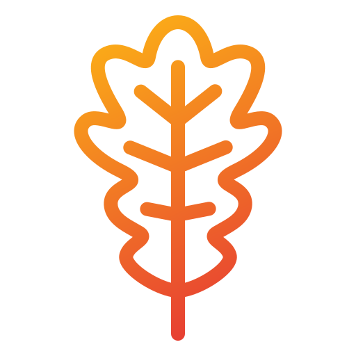 참나무 잎 Generic gradient outline icon