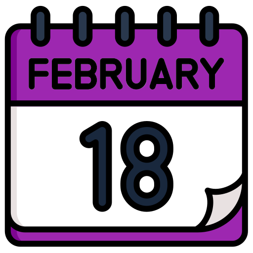 februari Generic color lineal-color icoon