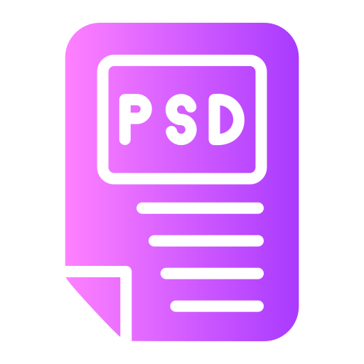 psdファイル Generic gradient fill icon