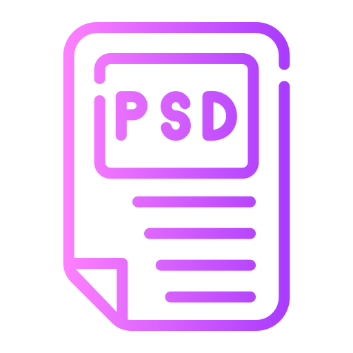 Psd file Generic gradient outline icon
