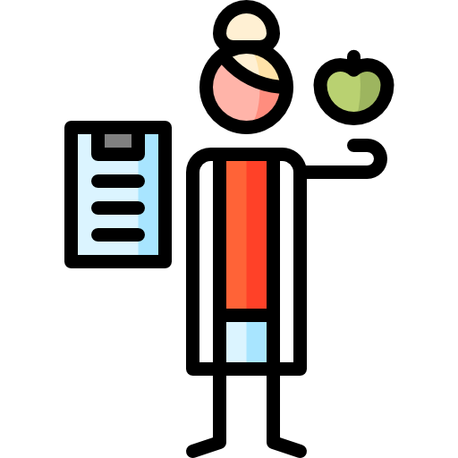 Nutritionist Puppet Characters Lineal Color icon