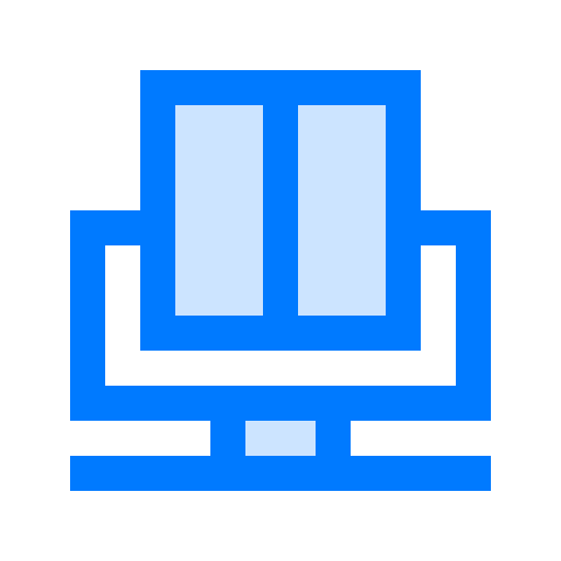 Menu Vitaliy Gorbachev Blue icon