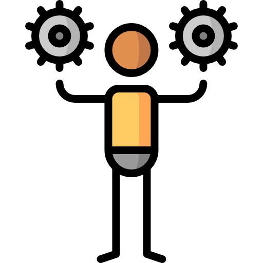 person Puppet Characters Lineal Color icon