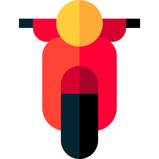 motocicleta Basic Straight Flat icono