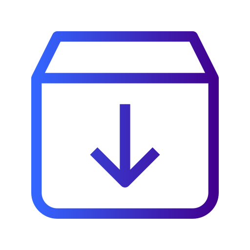 Downloading Generic gradient outline icon