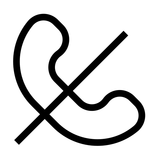 통화 음소거 Generic black outline icon