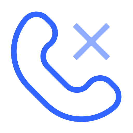 Missed call Generic color outline icon