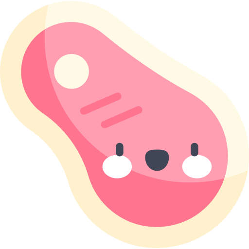 肉 Kawaii Flat icon