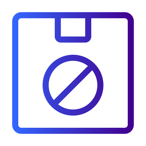 Cancel delivery Generic gradient outline icon