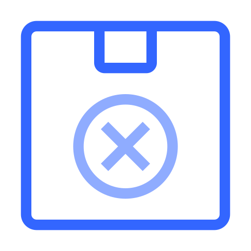 Cancel delivery Generic color outline icon