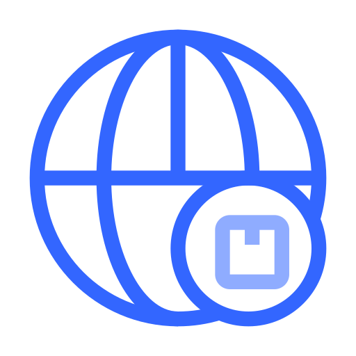 International shipping Generic color outline icon
