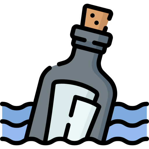 Message in a bottle Special Lineal color icon