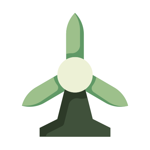 turbina wiatrowa Generic color fill ikona