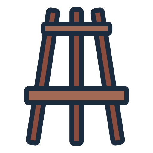Easel Generic color lineal-color icon