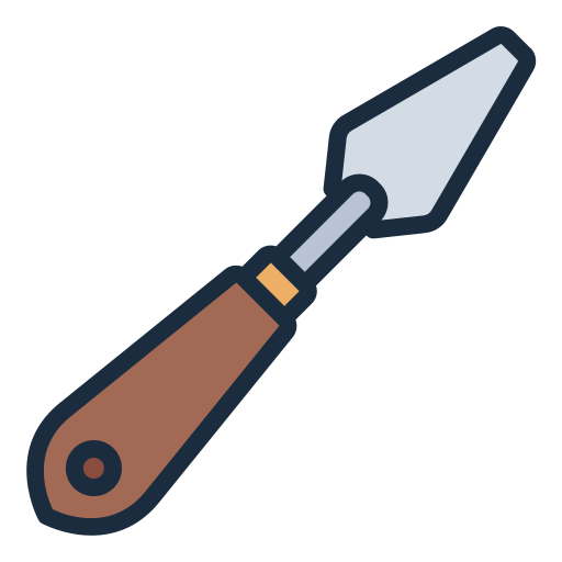 cuchillo de paleta Generic color lineal-color icono