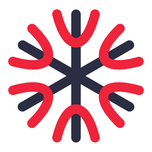 Снег Generic color outline иконка