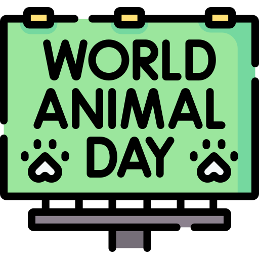 Światowy dzień zwierząt Special Lineal color ikona