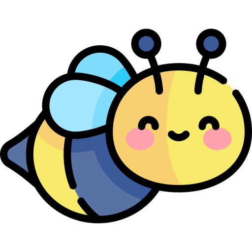 蜂 Kawaii Lineal color icon