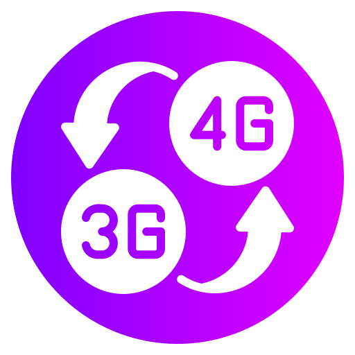 Mobile data Generic gradient fill icon